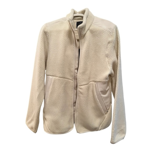 💥REDUCED💥Cuts Cream Sherpa Full zip polar jacket NWT